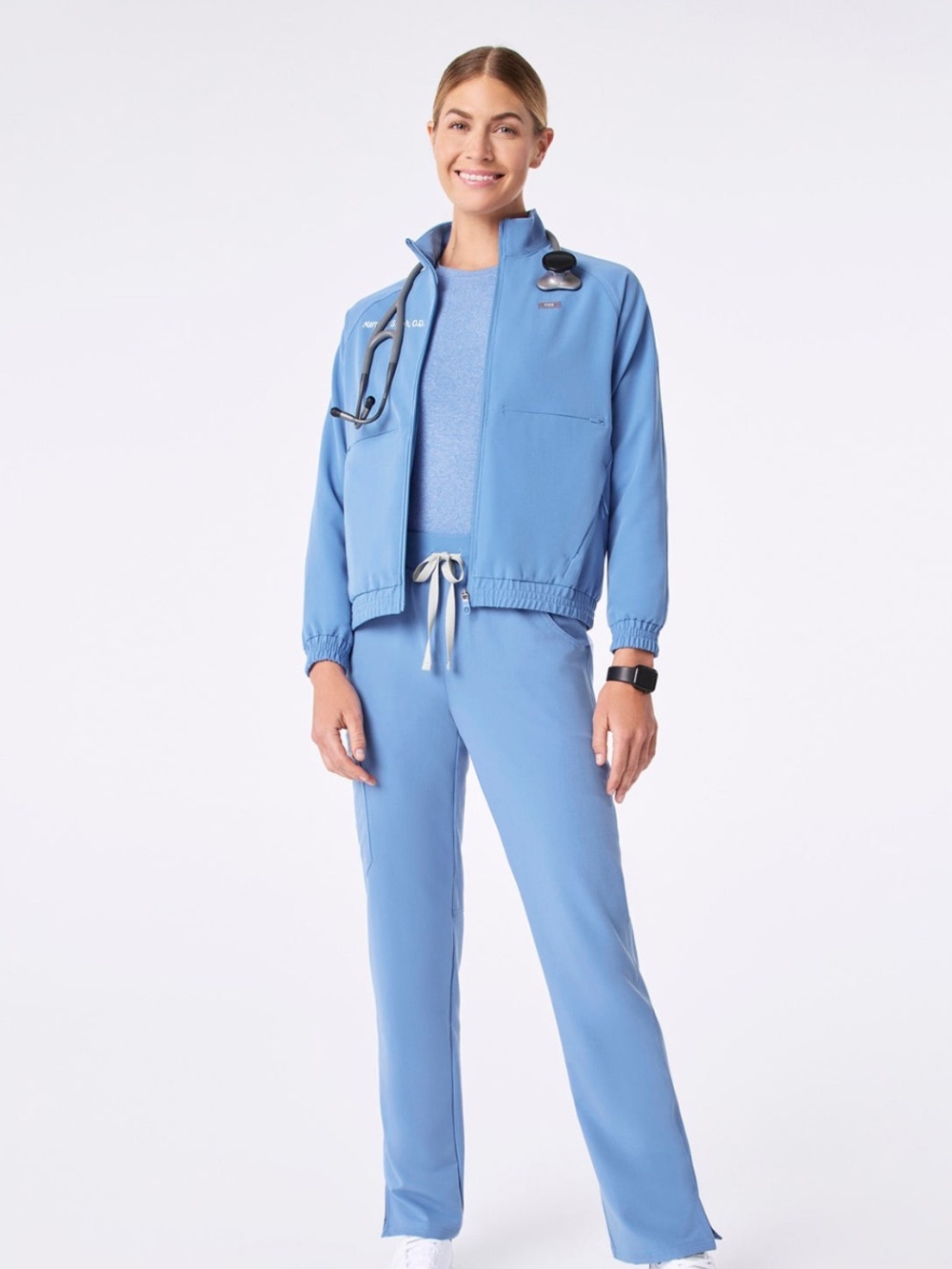 Figs Sydney Scrub Jacket